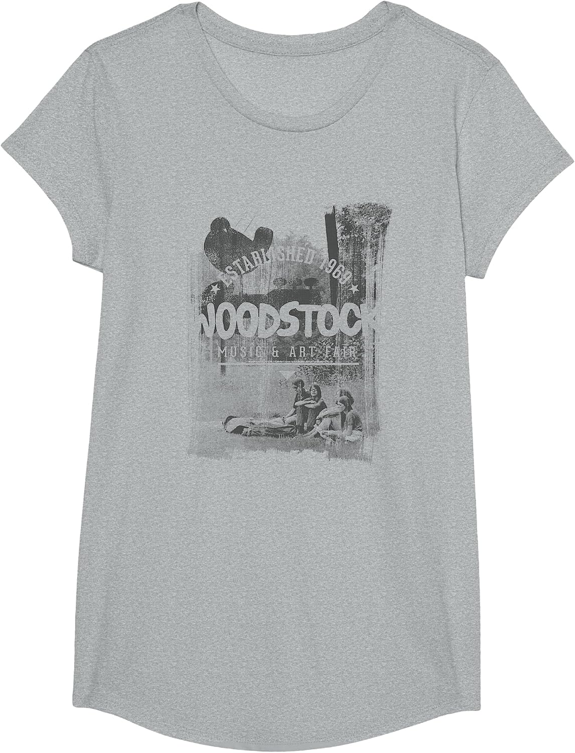 Woodstock - Established in 1969 T-Shirt - Girls Heather Grey