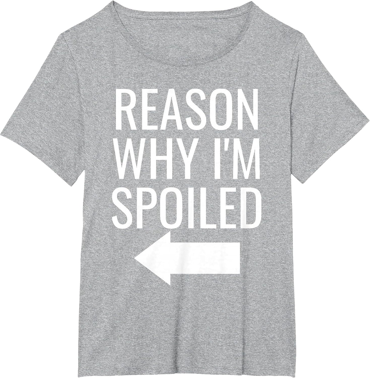 Reason Why I'm Broke Spoiled Funny Matching Couples T-Shirt - Heather Grey