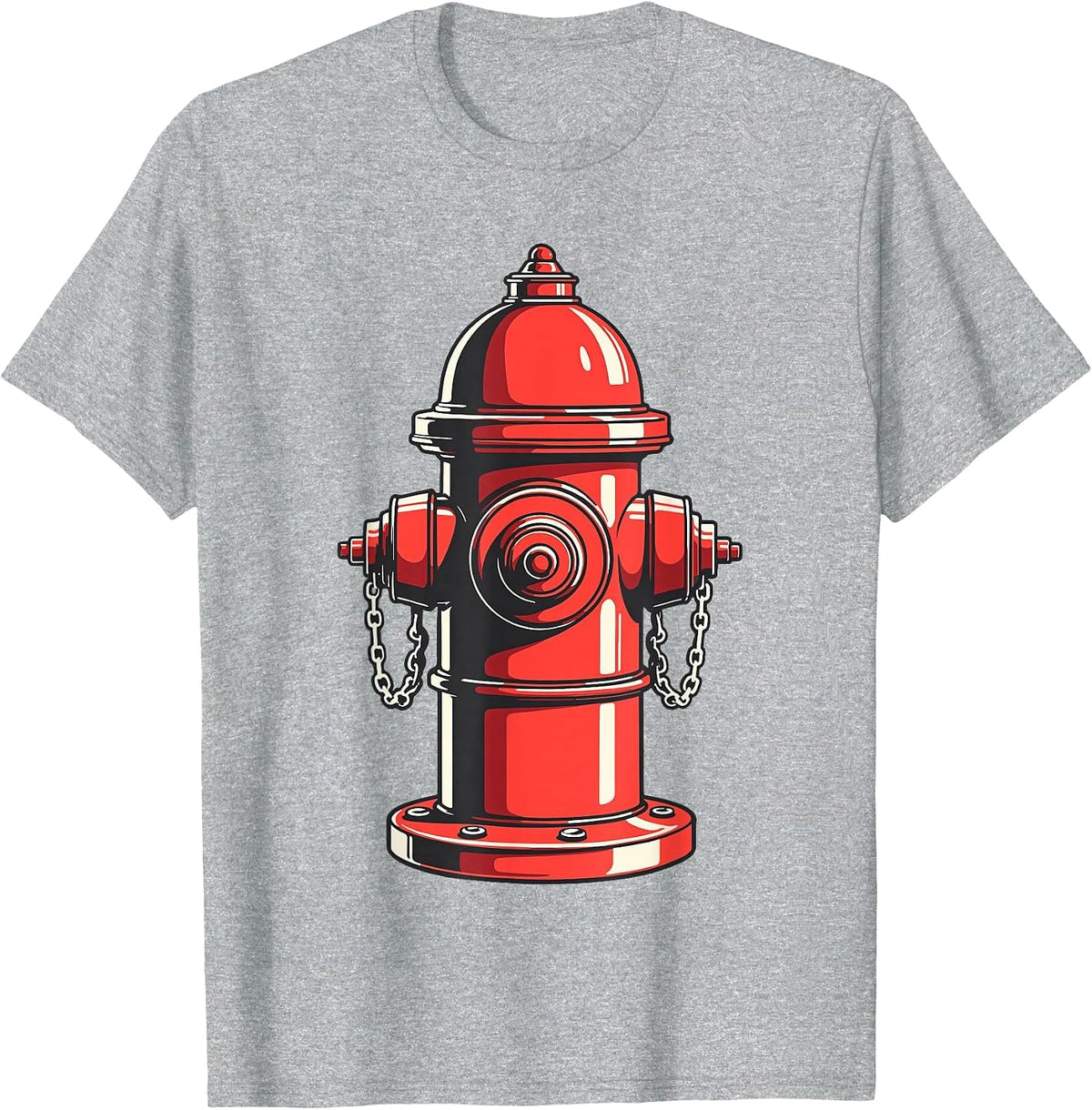 Fire Hydrant Shirt Kids Adult Men Women Fire Hydrant Costume T-Shirt - Heather Grey