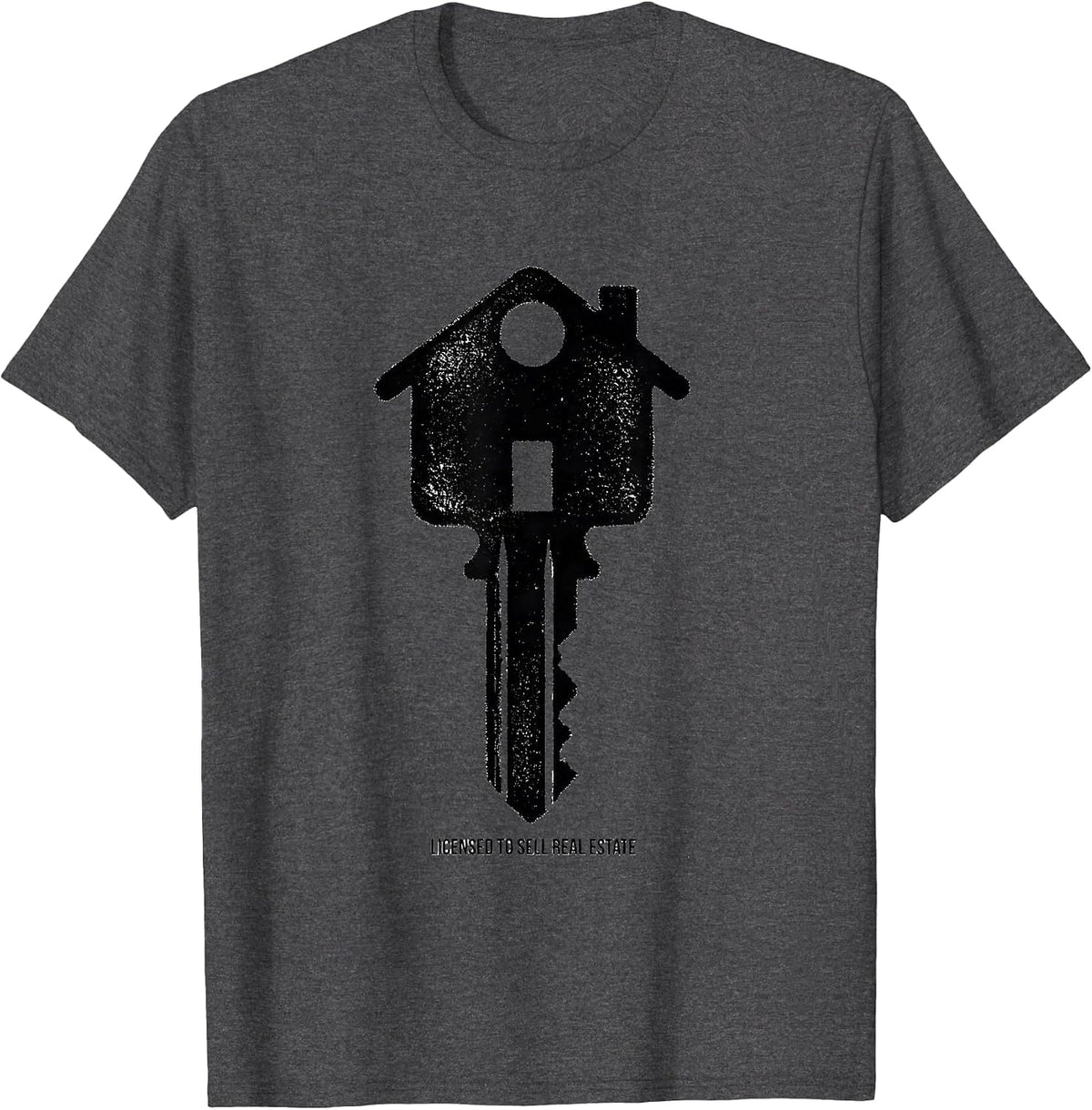 Licensed To Sell Real Estate Funny Realtor Medicare Gift T-Shirt - Dark Heather Grey