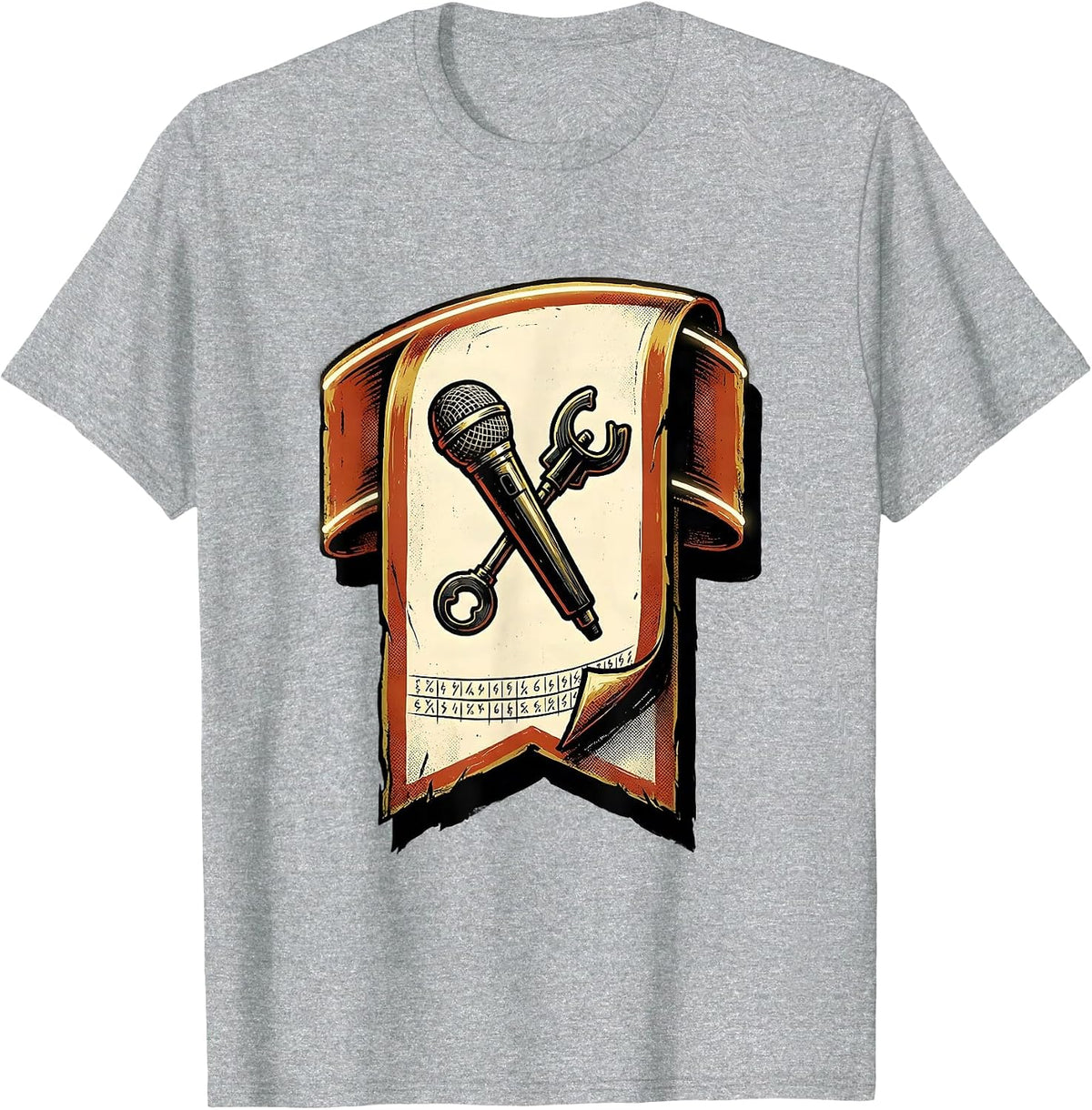 Men's Ham Radio Operator Hobbyist Humor Sign Painter Showcard T-Shirt - Heather Grey