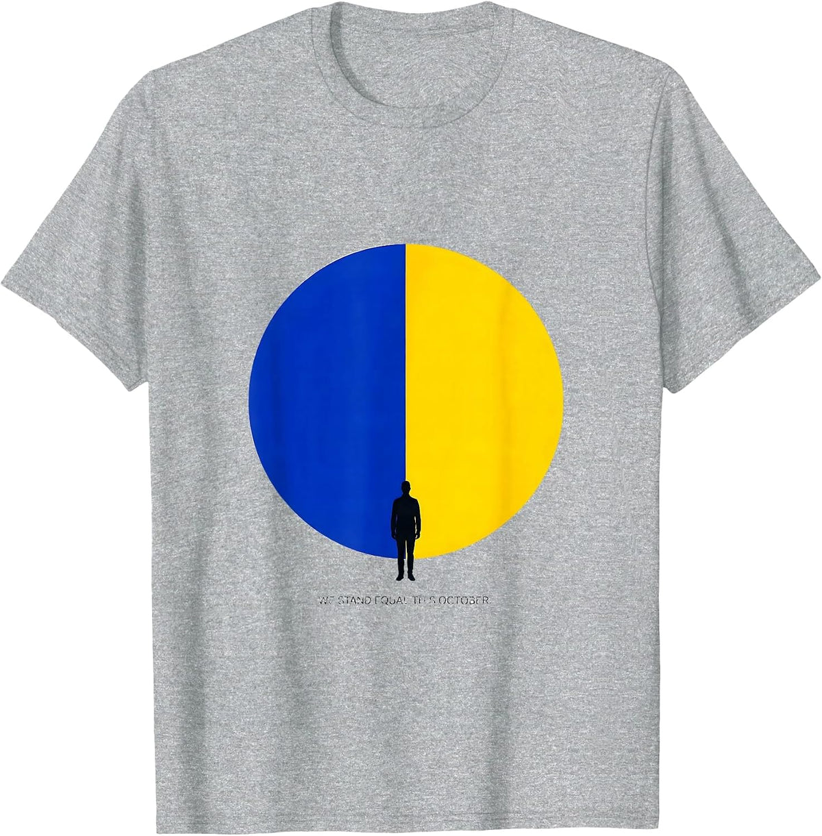 Men's We Stand Equal This October Down Syndrome Awareness Support T-Shirt - Heather Grey
