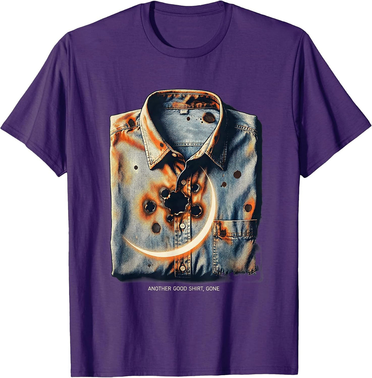 Another Good Shirt, Gone Funny Welder Trade Humor T-Shirt - Purple