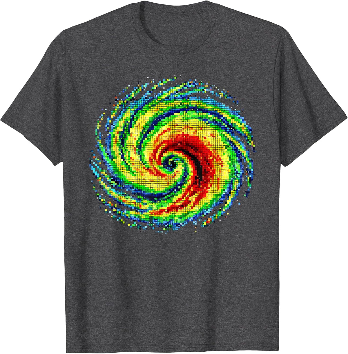 Weather Radar Image Clouds Meteorologist Storm Chaser T-Shirt - Dark Heather Grey