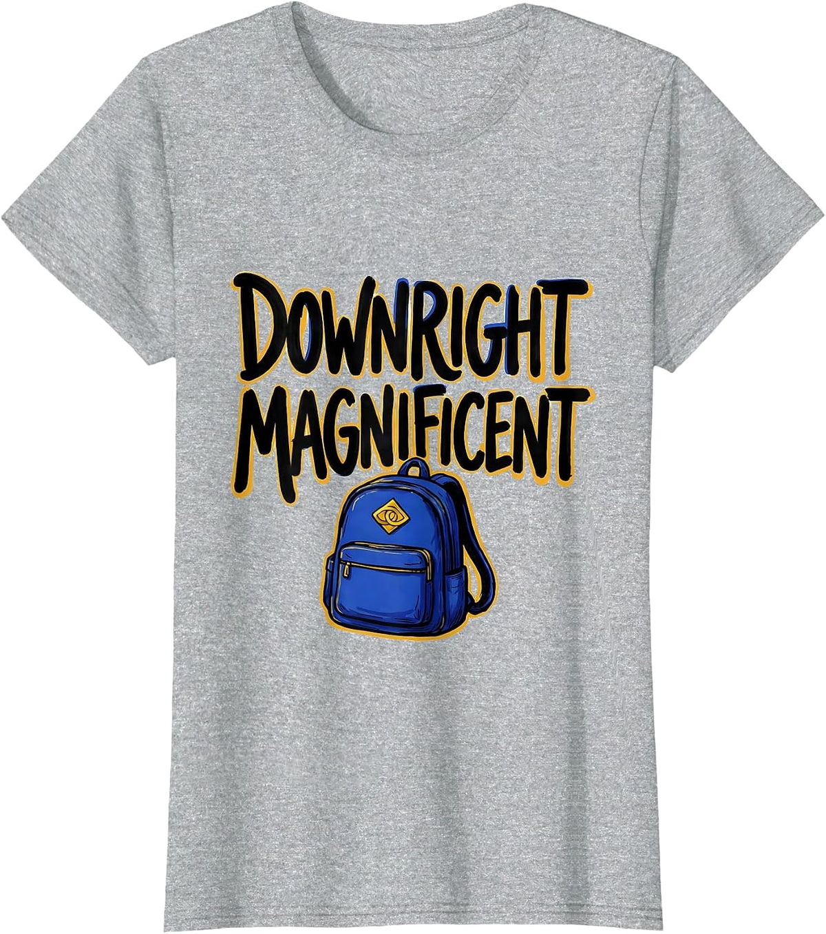Downright Magnificent Sentimental Down Syndrome Awareness T-Shirt - Heather Grey