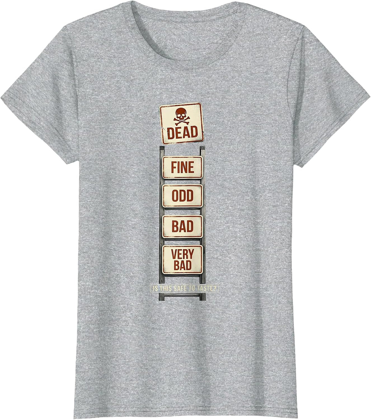 Is This Safe To Taste Funny Periodic Table Chemistry Teacher T-Shirt - Heather Grey