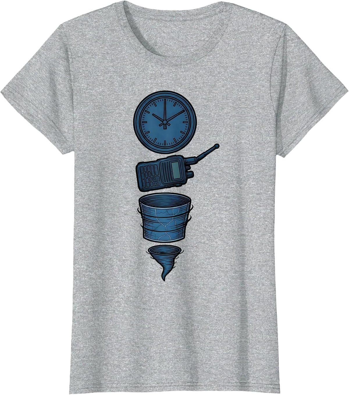 Weather Station Tornado Chaser Storm Enthusiast Humor T-Shirt - Heather Grey
