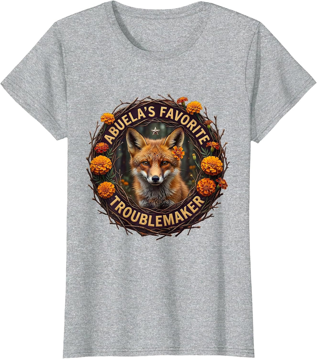Abuela's Favorite Troublemaker Toddler Mexican T-Shirt - Heather Grey