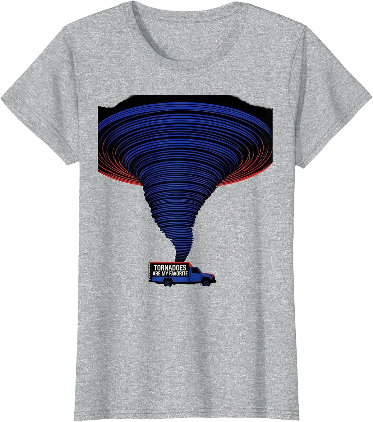 Women's Tornadoes Are My Favorite Funny Storm Chaser Meteorology T-Shirt - Heather Grey