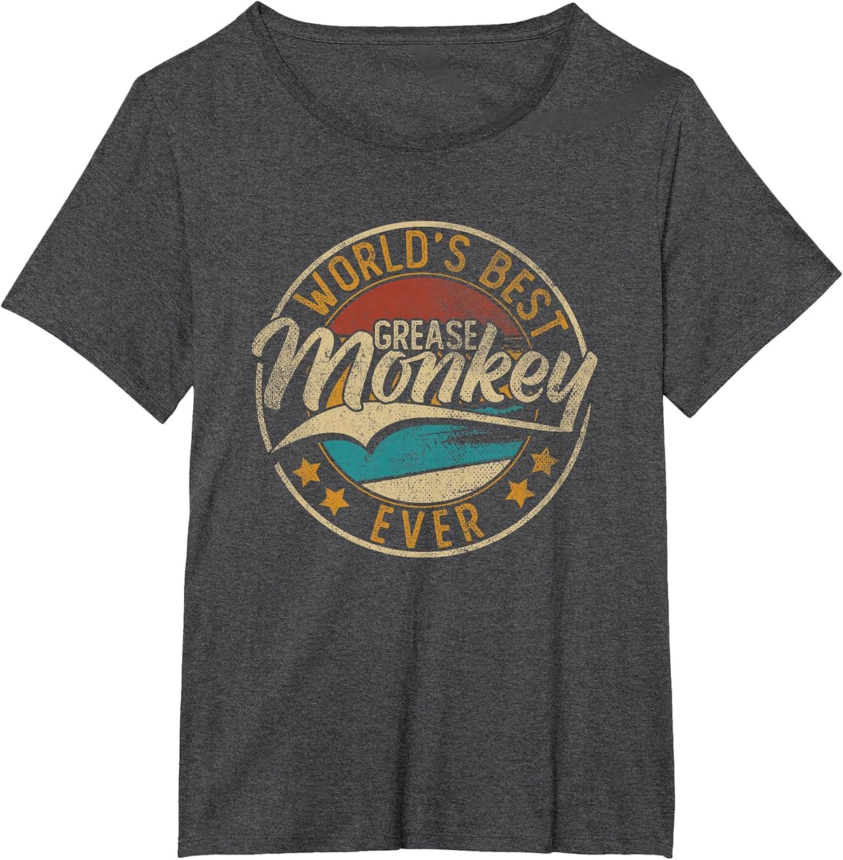 Worlds Best Grease Monkey | Mechanic T-Shirt - Dark Heather Grey