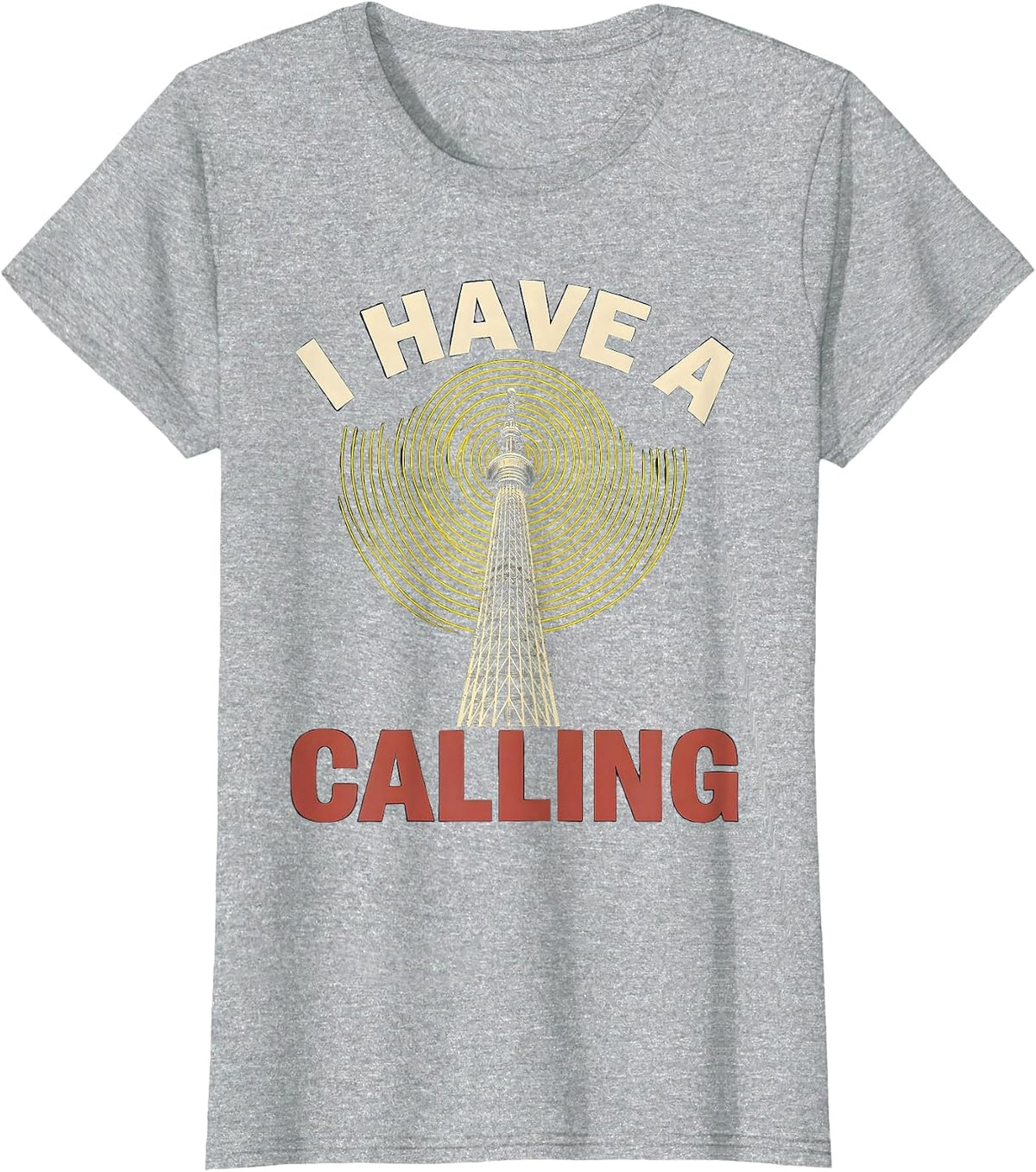 I Have A Calling Funny Ham Radio Operator Hobbyist Humor T-Shirt - Heather Grey