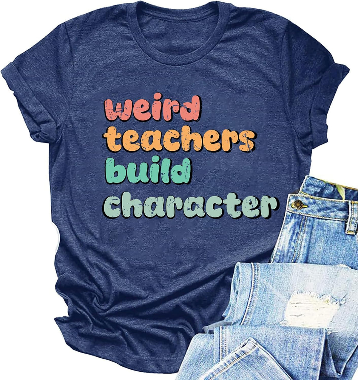 Women Teacher Shirt First Day of School Tshirt Back to School Outfits - 24-dark Blue