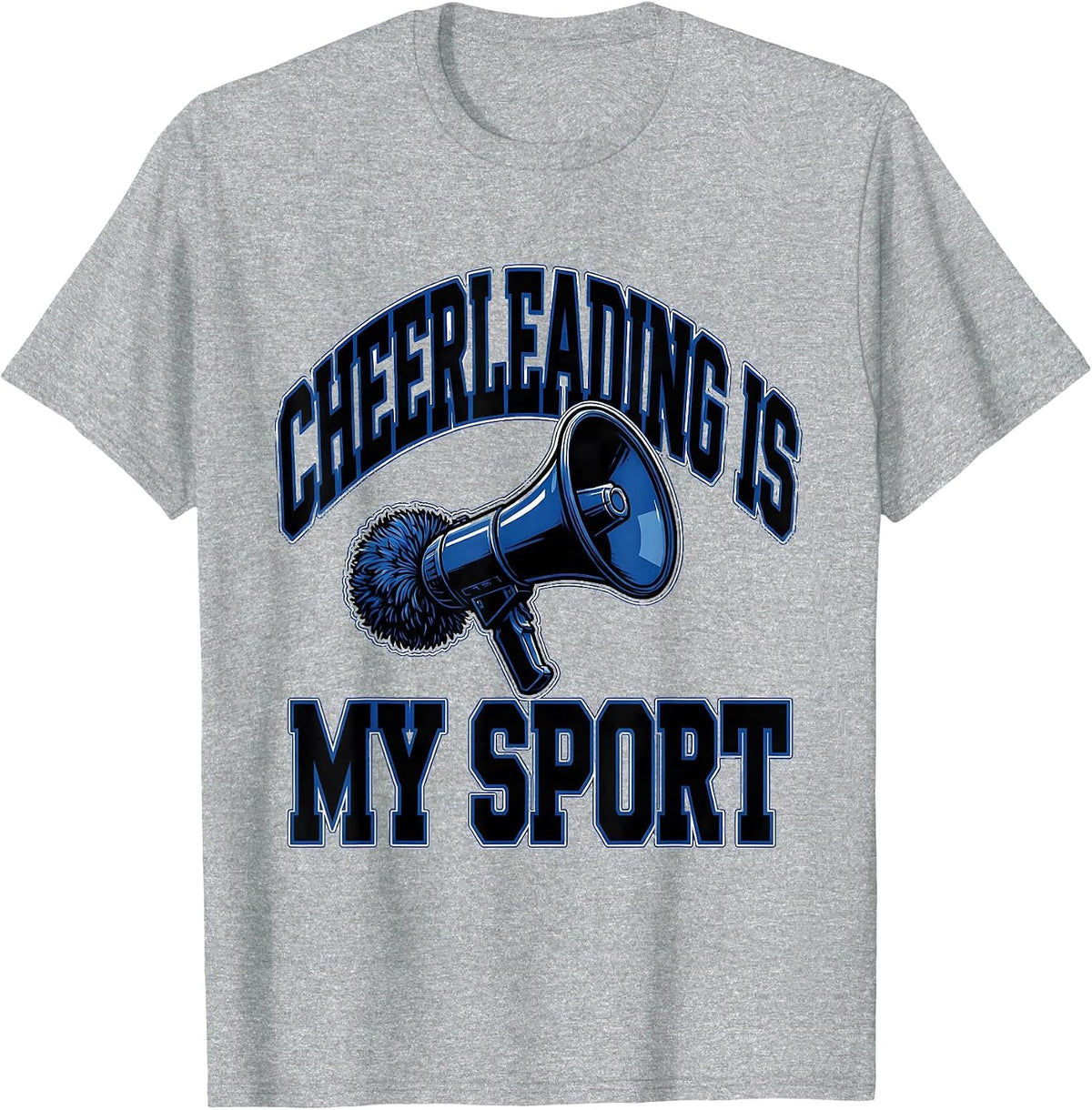 Men's Cheerleading Is My Sport Cheer Mom Dad Game Day Spirit T-Shirt - Heather Grey