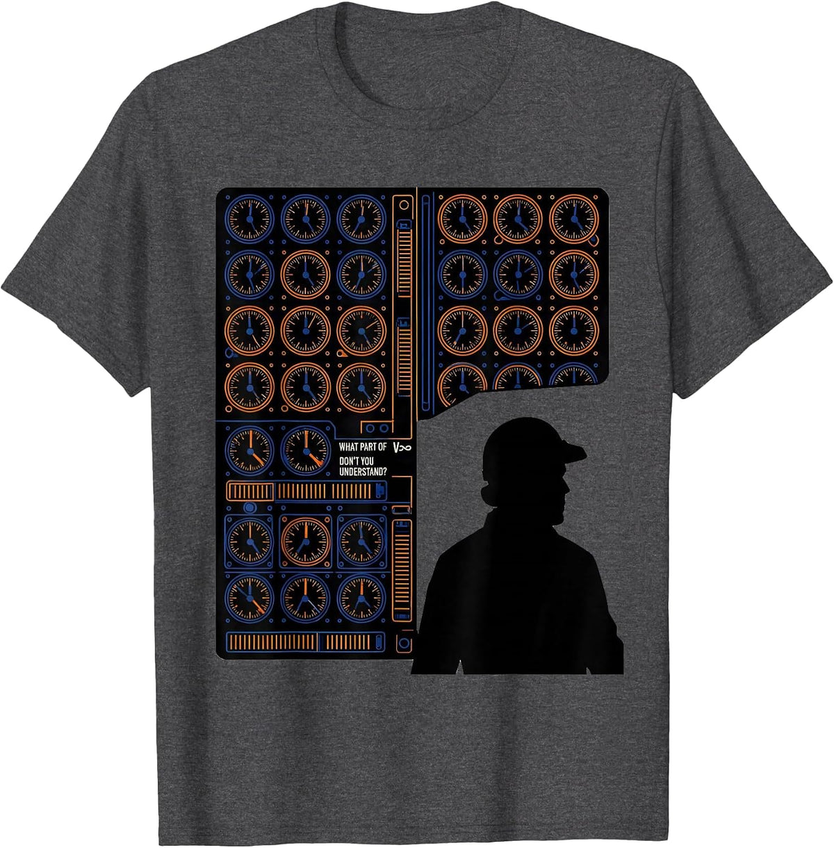 What Part Of V∞ Don't You Understand? Aerospace Engineer CNC T-Shirt - Dark Heather Grey