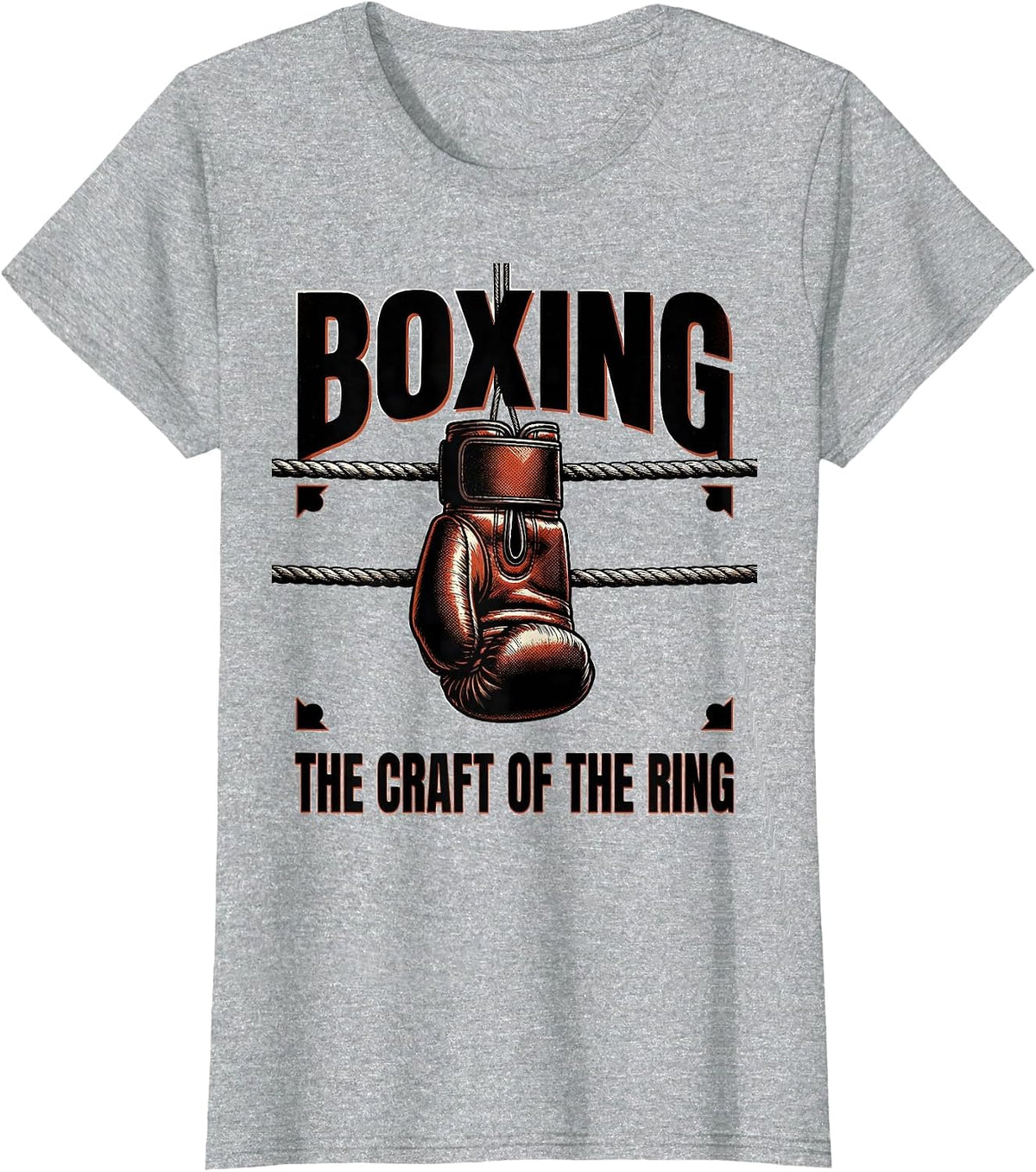 Boxing: The Craft of the Ring Gritty Fight Culture Gym T-Shirt - Heather Grey
