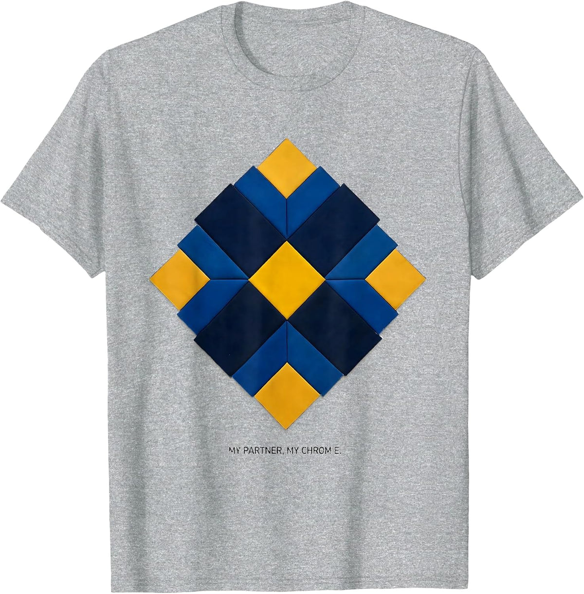 Men's My Partner, My Chromie Heartfelt Down Syndrome Awareness T-Shirt - Heather Grey