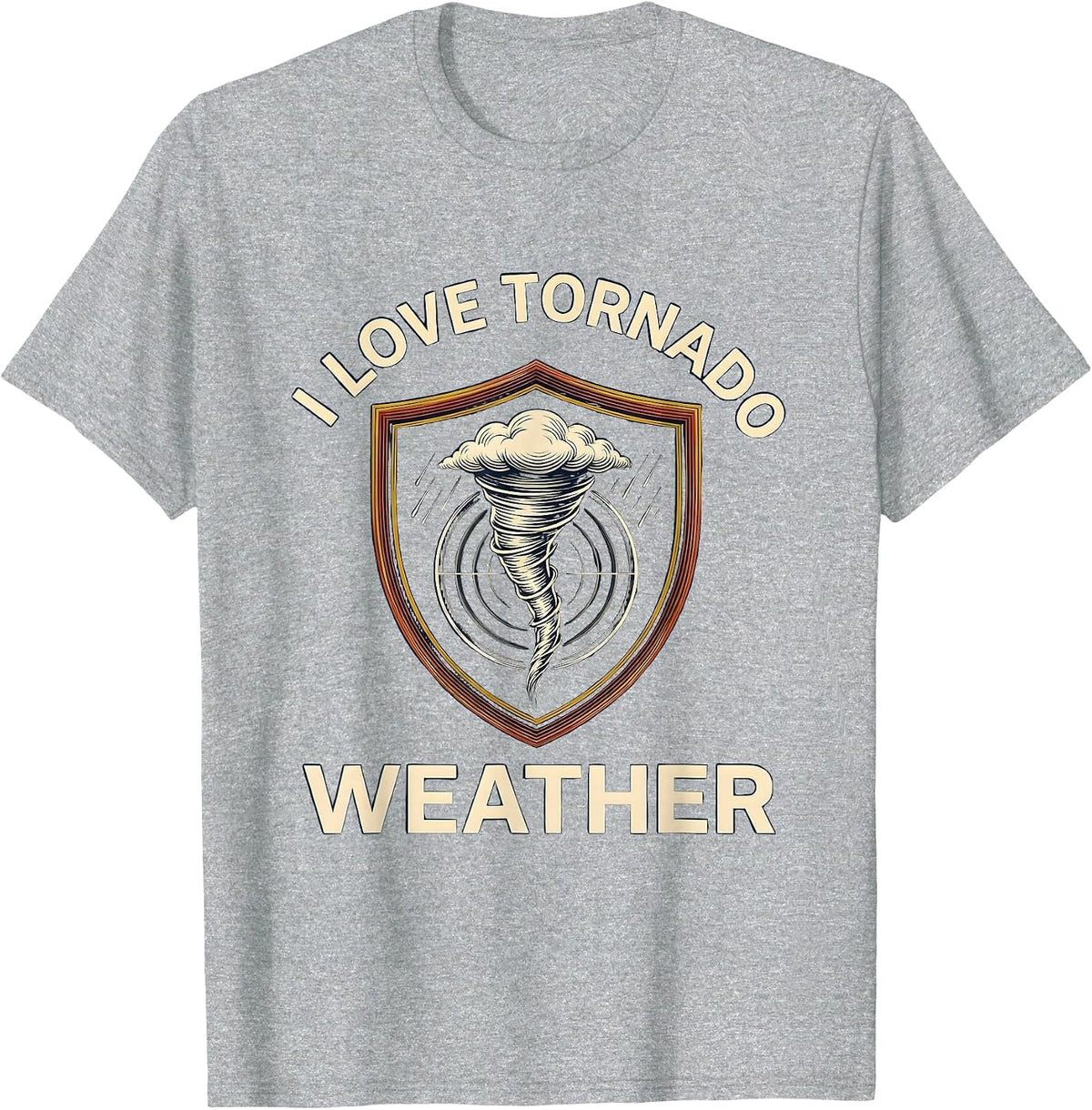 Men's I Love Tornado Weather Funny Storm Chaser Meteorology T-Shirt - Heather Grey