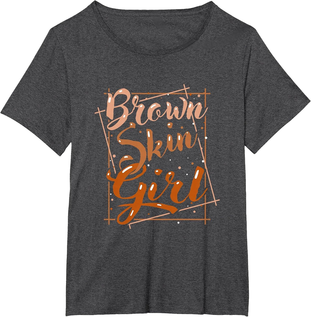 Brown Skin Girl Black Melanin Queen Magic Juneteenth Women T-Shirt - Dark Heather Grey