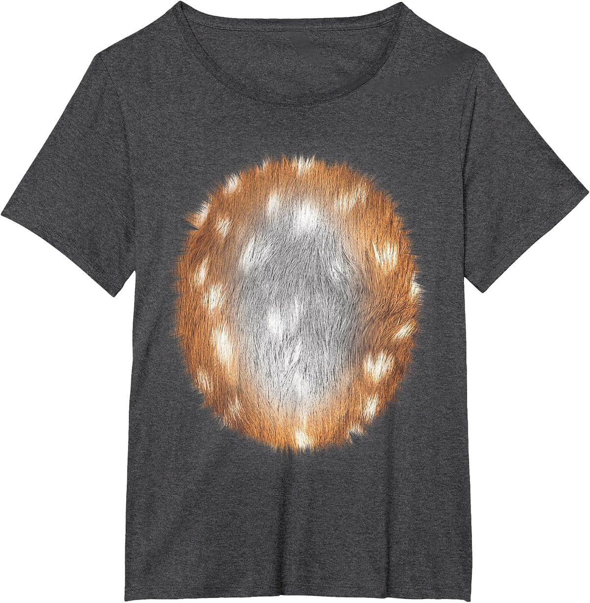 Deer in Headlights Animal Halloween DIY Costume Funny T-Shirt - Dark Heather Grey
