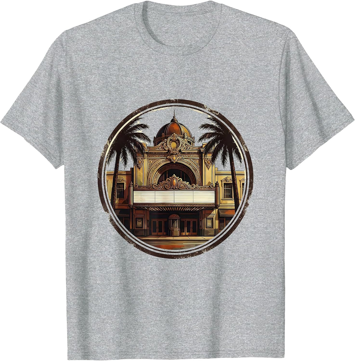 Men's Phoenix Orpheum Theatre Vintage Arizona Desert Town Pride T-Shirt - Heather Grey