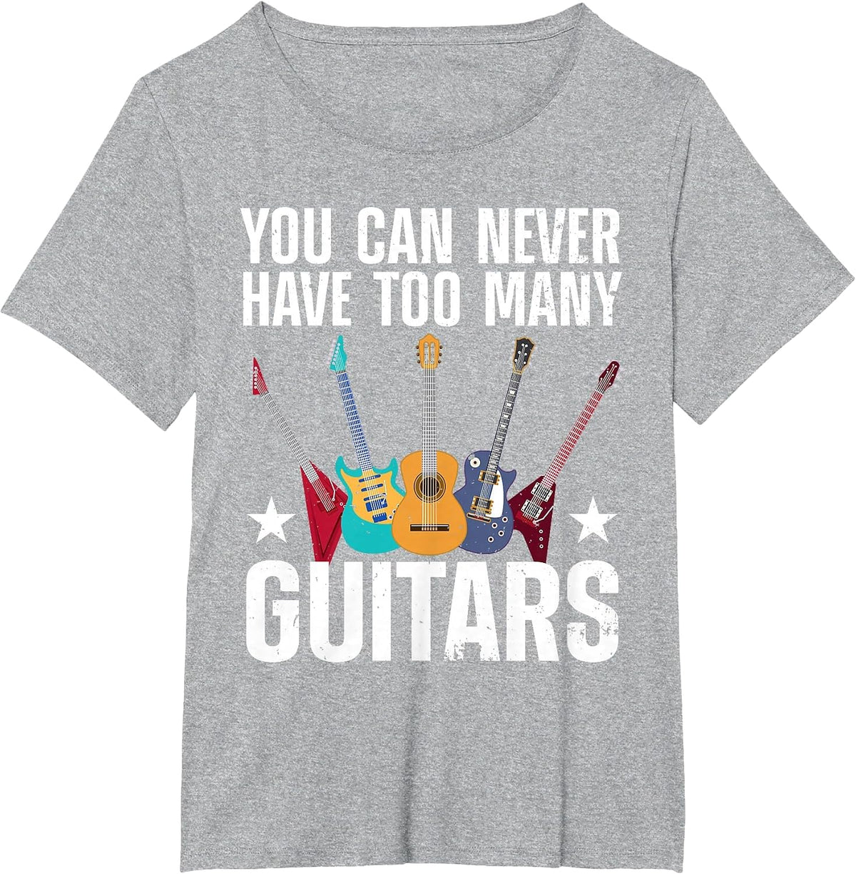 Funny Guitar for Men Women Musician Electric Guitar Lovers T-Shirt - Heather Grey