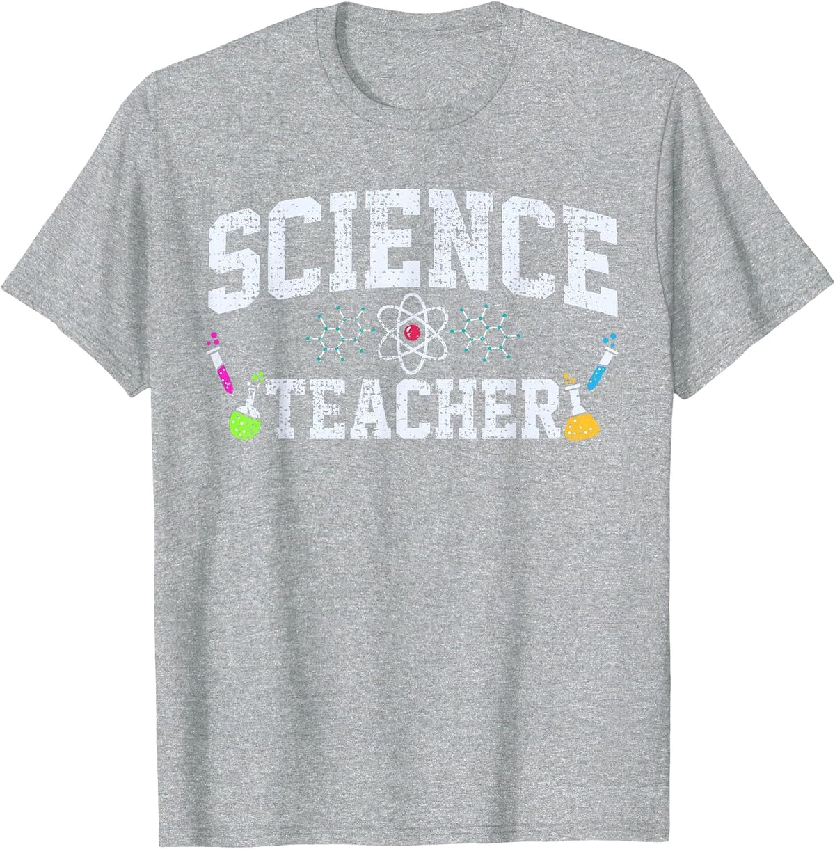 Science Teacher Chemist Physicist Vintage T-Shirt - Heather Grey