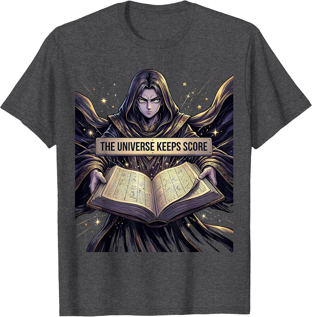 Men's Have The Day You Deserve Karma Design T-Shirt - Dark Heather Grey