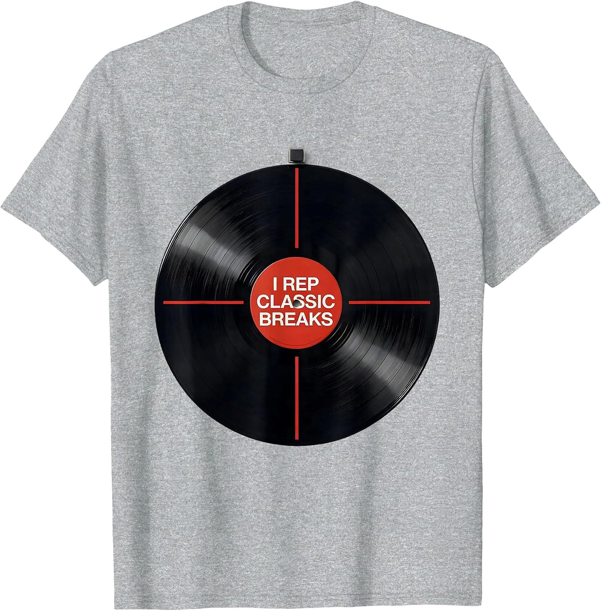 Men's I Rep Classic Breaks Vintage Hip Hop Rap Nostalgia T-Shirt - Heather Grey