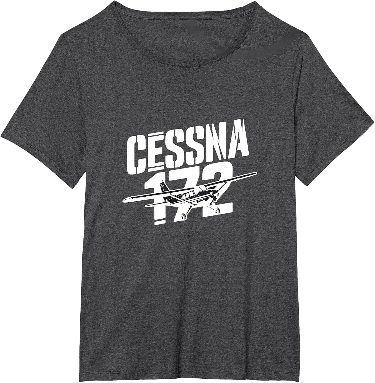 C172 Skyhawk C-172 Airplane Classic Vintage Aviation Pilot T-Shirt - Dark Heather Grey