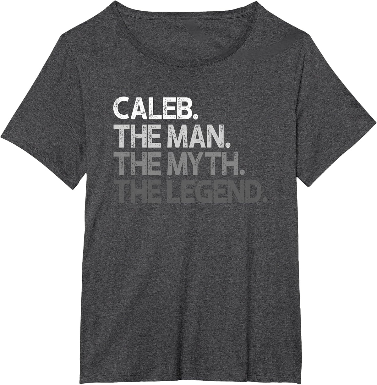 Caleb Design: The Man Myth Legend T-Shirt - Dark Heather Grey