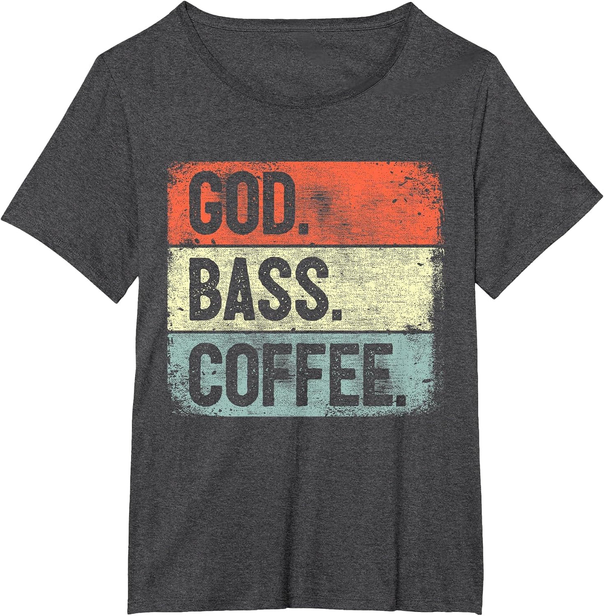Christian Bassist Jesus Bass Worship Bass Player T-Shirt - Dark Heather Grey
