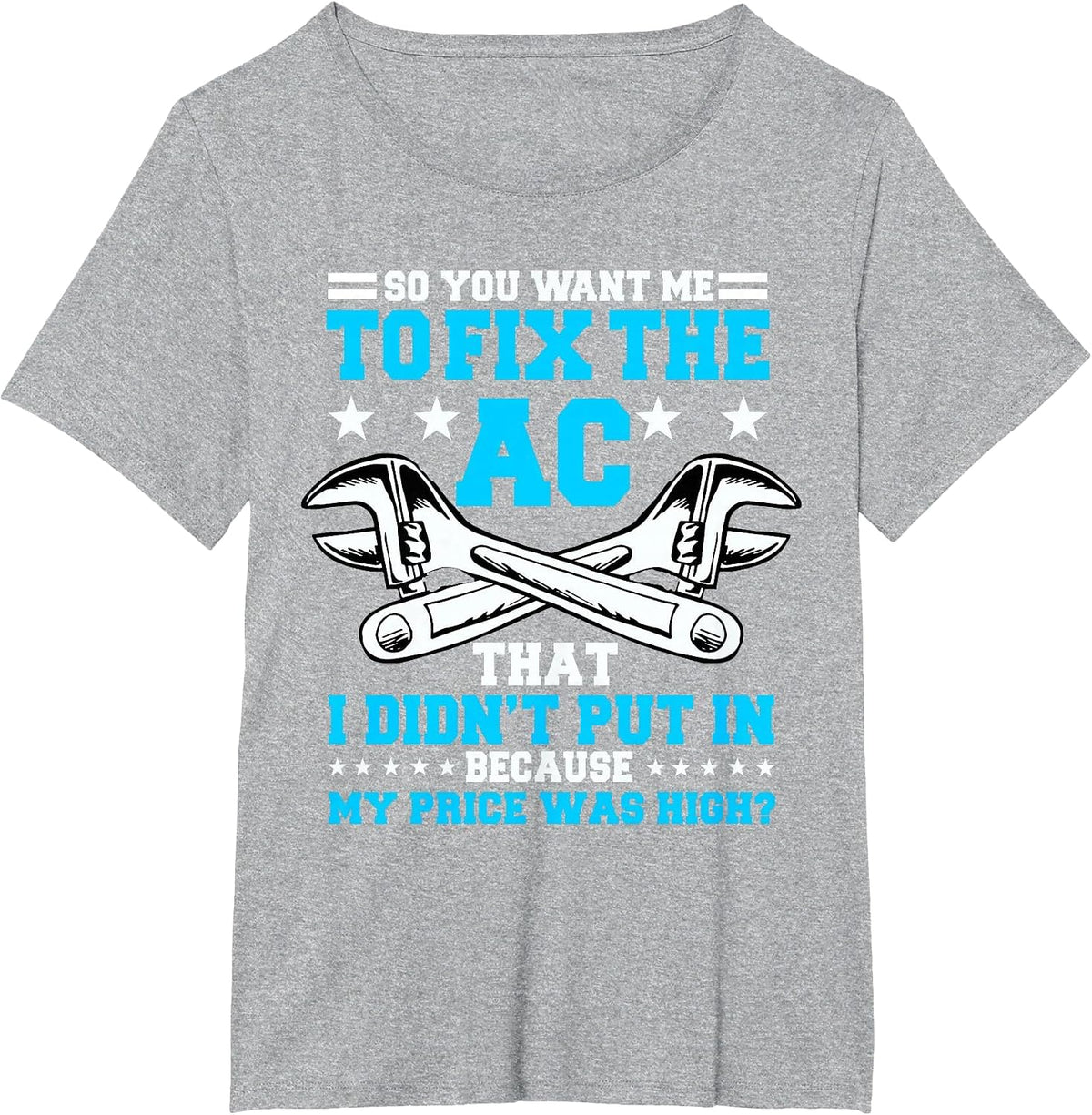 HVACR Tech Technician Work Mechanic Installer Service T-Shirt - Heather Grey