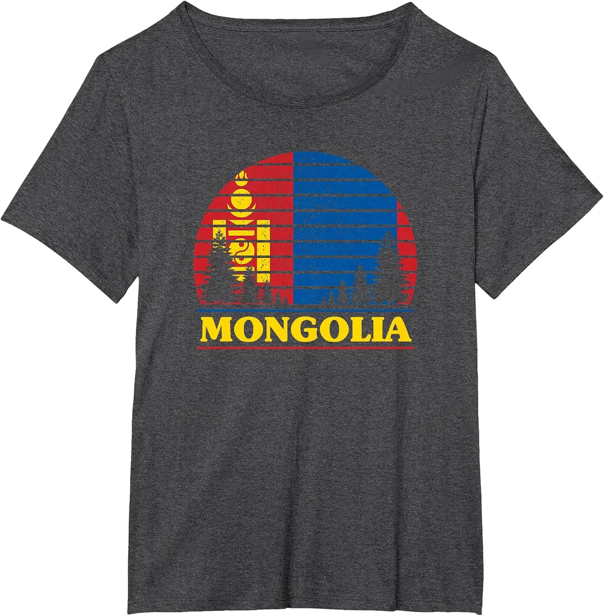 Mongolia T-Shirt - Dark Heather Grey