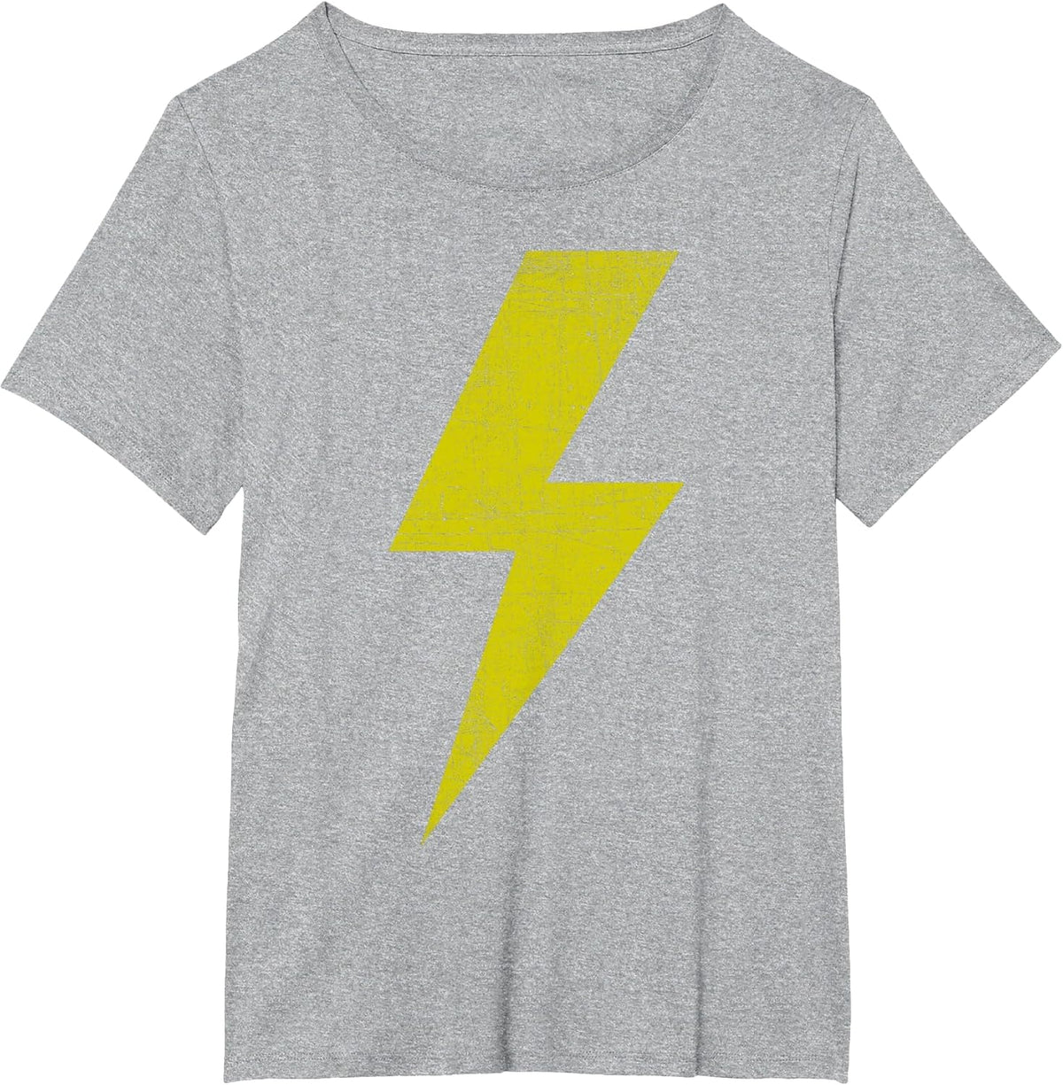 Yellow Team Bolt of Lightning Game Design T-Shirt - Heather Grey