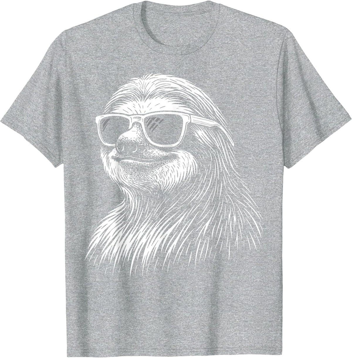 Sloth Sunglasses T-Shirt - Heather Grey