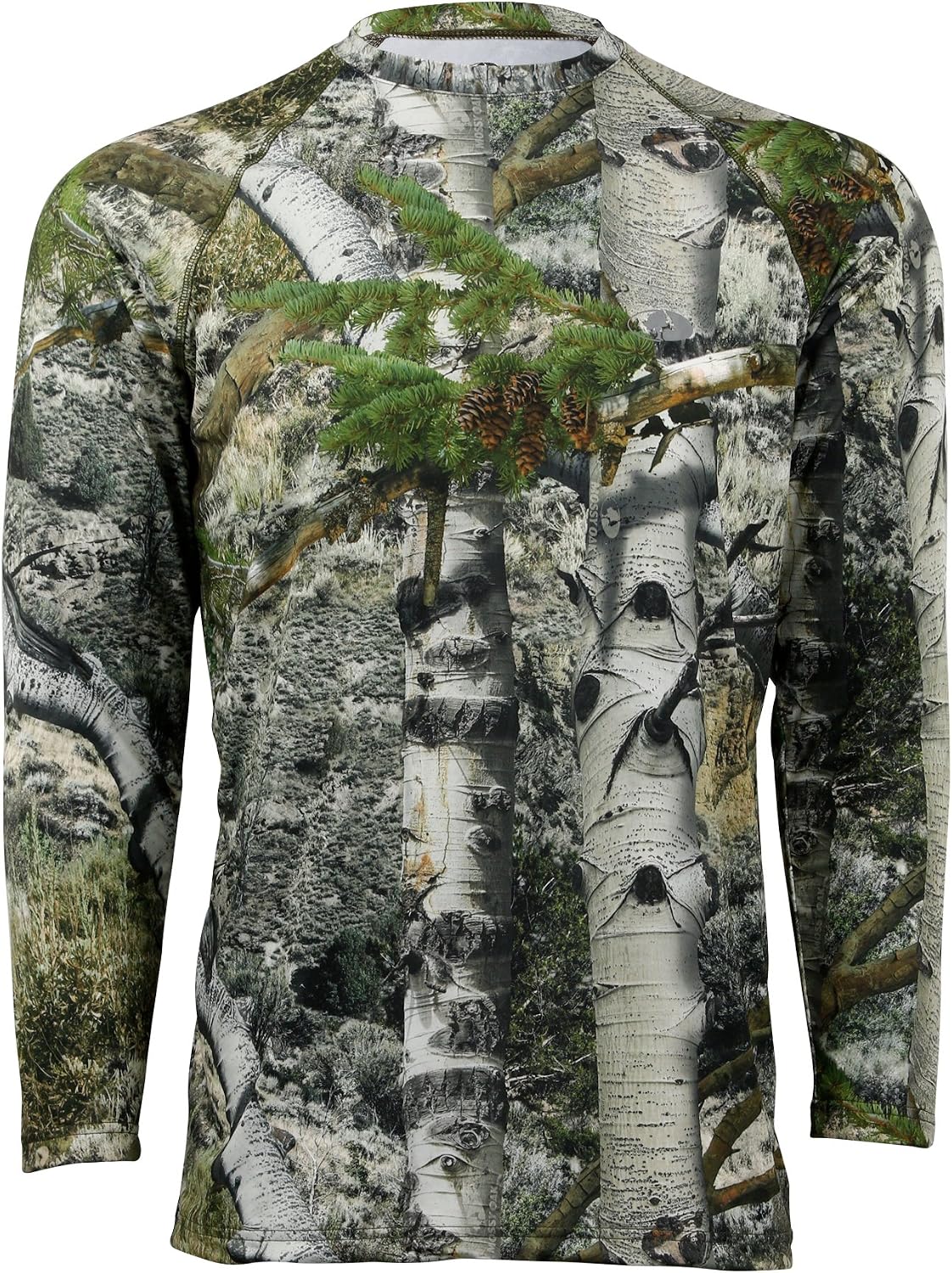 Mossy Oak Tibbee Flex Men's Long Sleeve Camo Hunting Shirts - Mountain Country