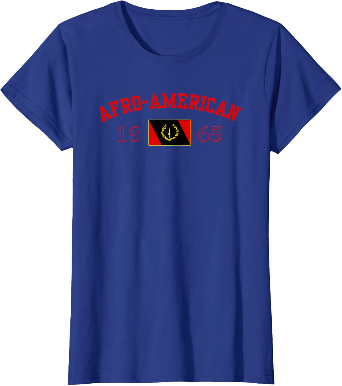Afro American 1865 Shirt, Afro American 1865 Juneteenth T-Shirt - Royal Blue