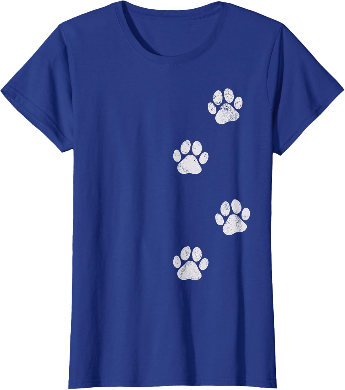 Paw Print Dog Cat Pet Lover T-Shirt - Royal Blue