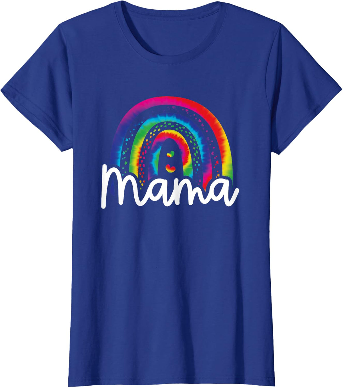 Mama Mini Mother Daughter Matching Tie Dye T-Shirt - Royal Blue