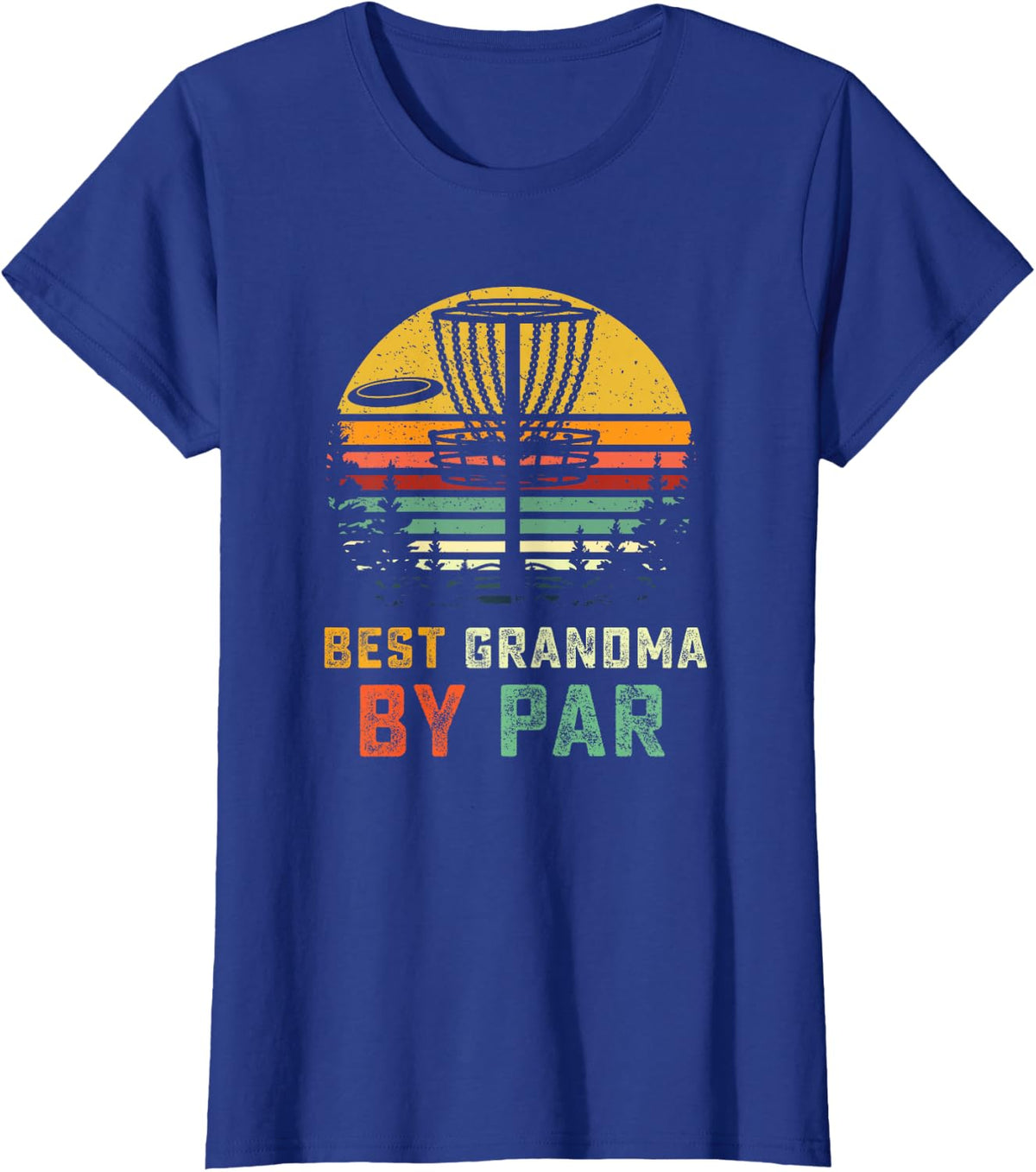 Best Grandma Disc Golf Gift Grandmother Frisbees Disk Golfer T-Shirt - Royal Blue