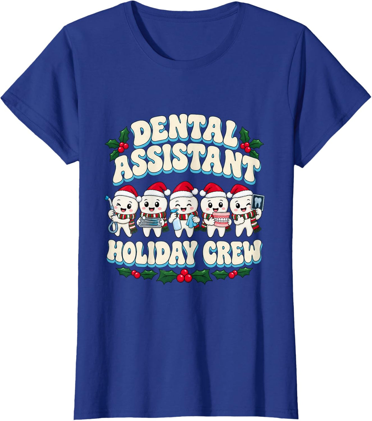 Christmas Dental Assistant Christmas Cheer T-Shirt - Royal Blue