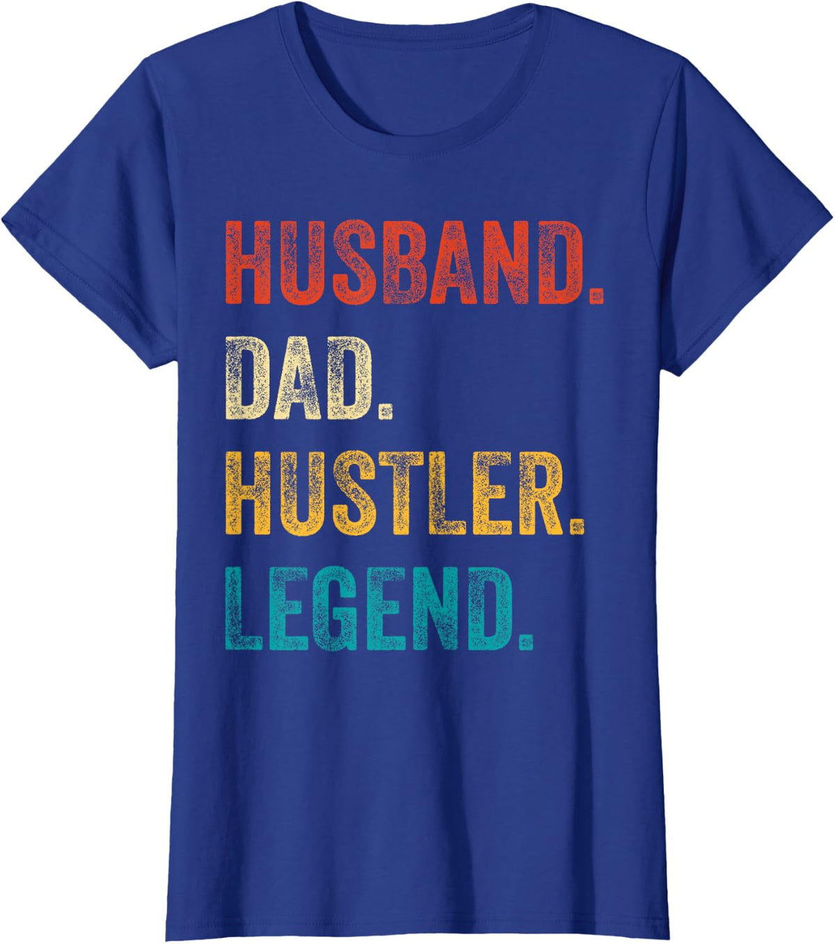 Husband Dad Hustle - Men's Entrepreneur Business Owner T-Shirt - Royal Blue