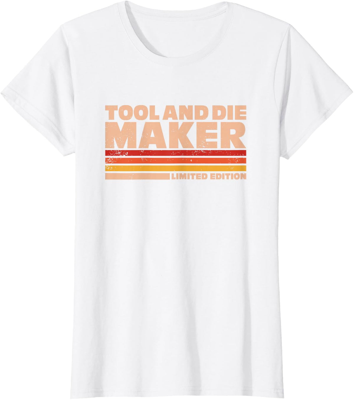 Tool & Die Maker Toolmaker Retro Flag Tool and Die Maker T-Shirt - White