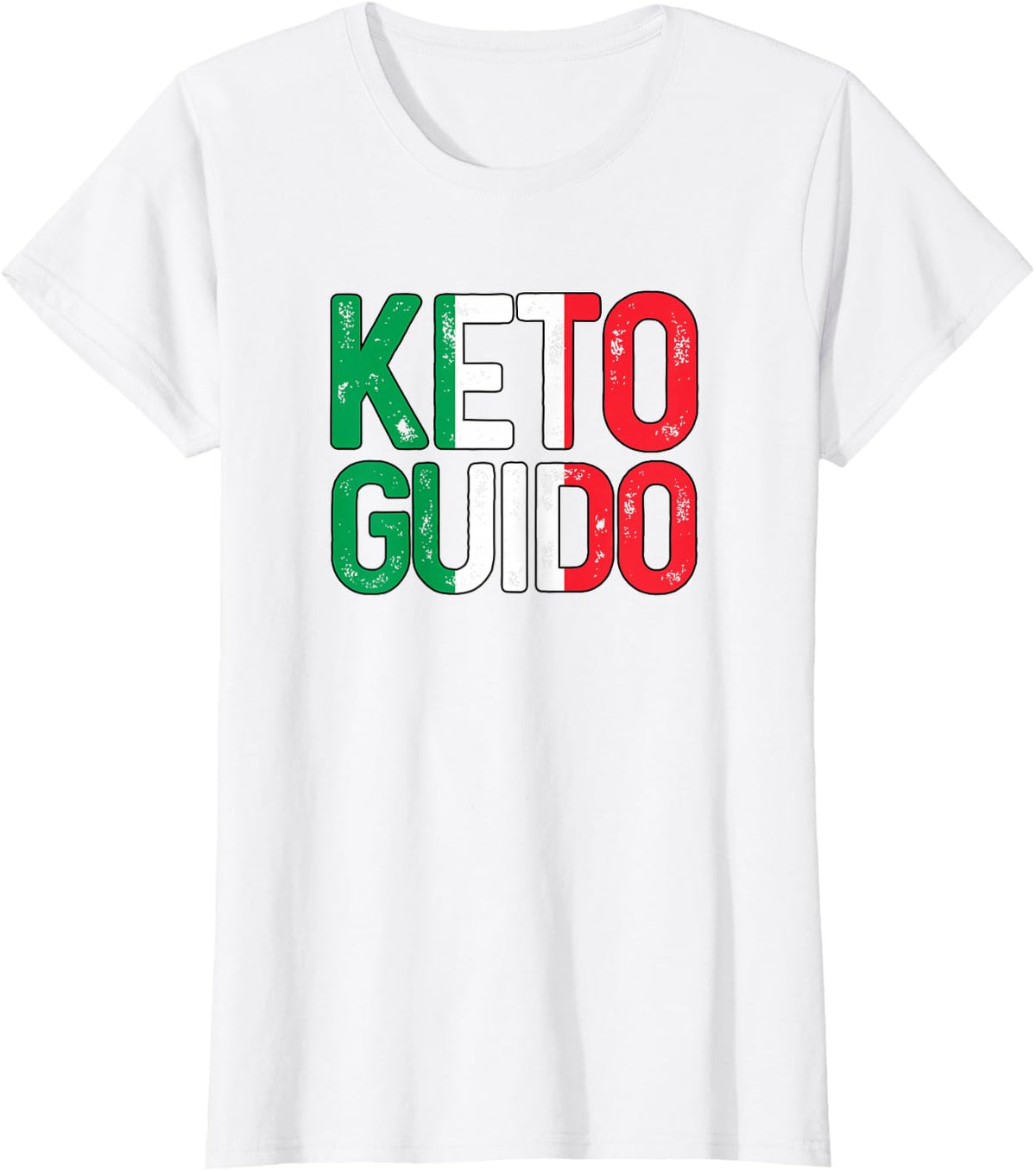 Keto Guido Shirt Funny Italian Keto Diet T-Shirt - White