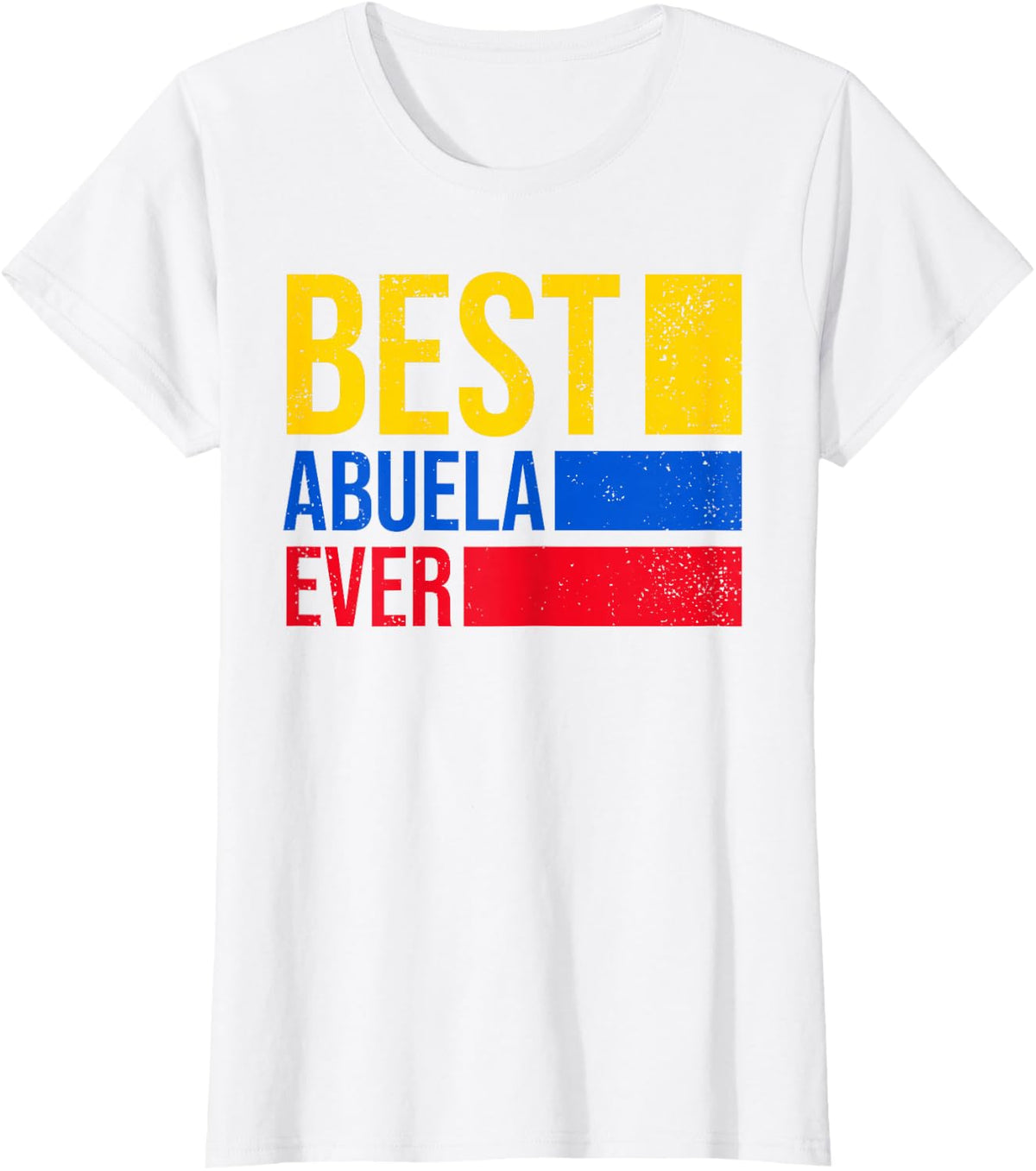 Colombian Abuela Hispanic Heritage Month Colombia Flag T-Shirt - White