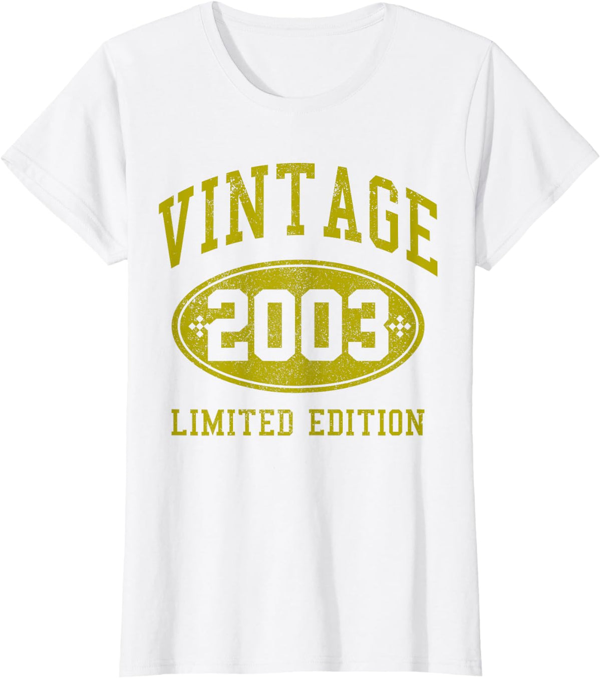 Vintage 2003 Limited Edition 21st Birthday Gift 21 Years T-Shirt - White