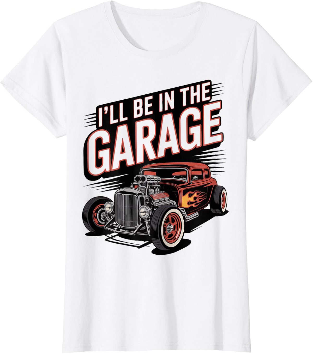 Vintage Classic Cars Automobile Car Show Mechanics T-Shirt - White