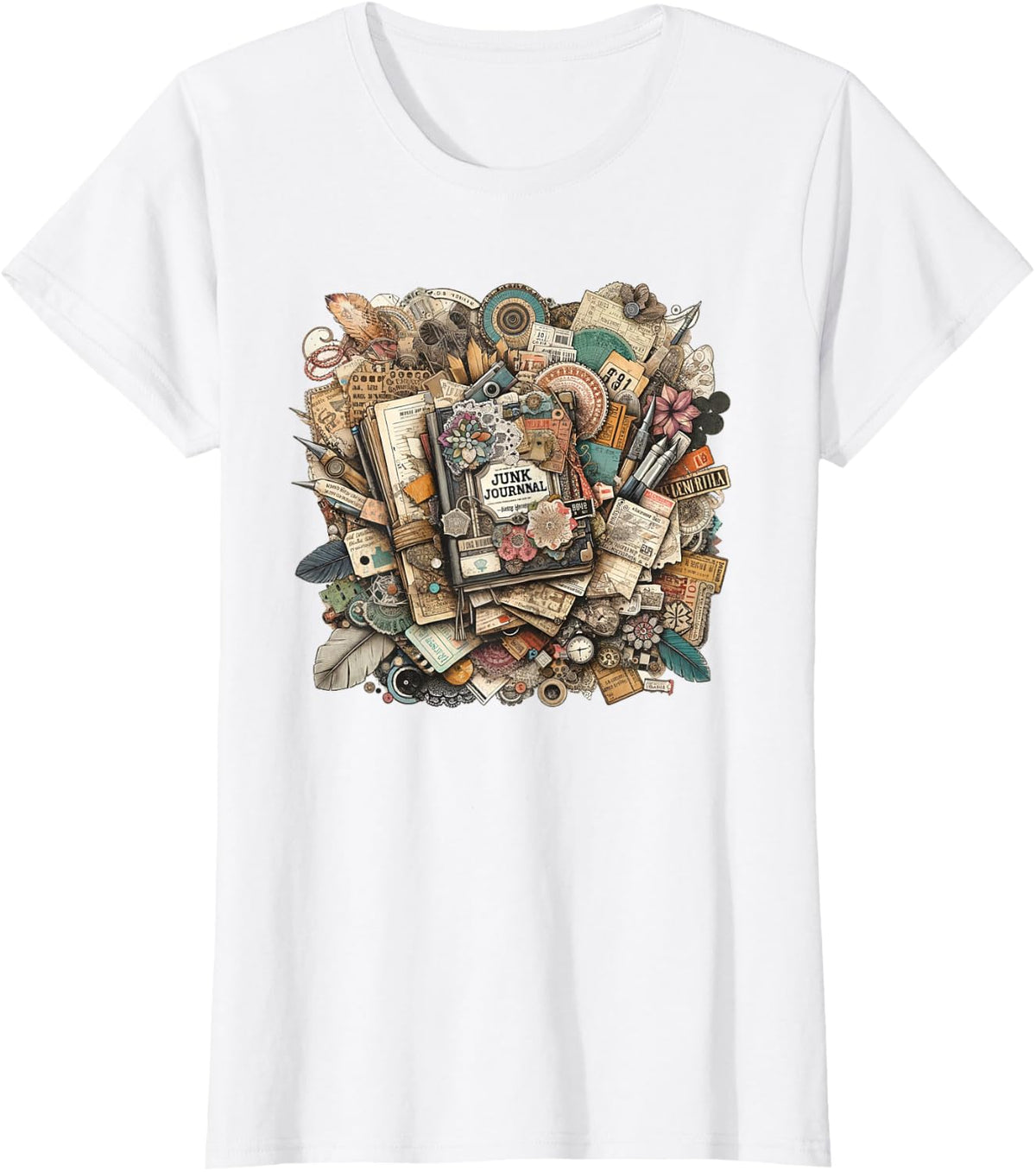 Junk Journaling T-Shirt - White
