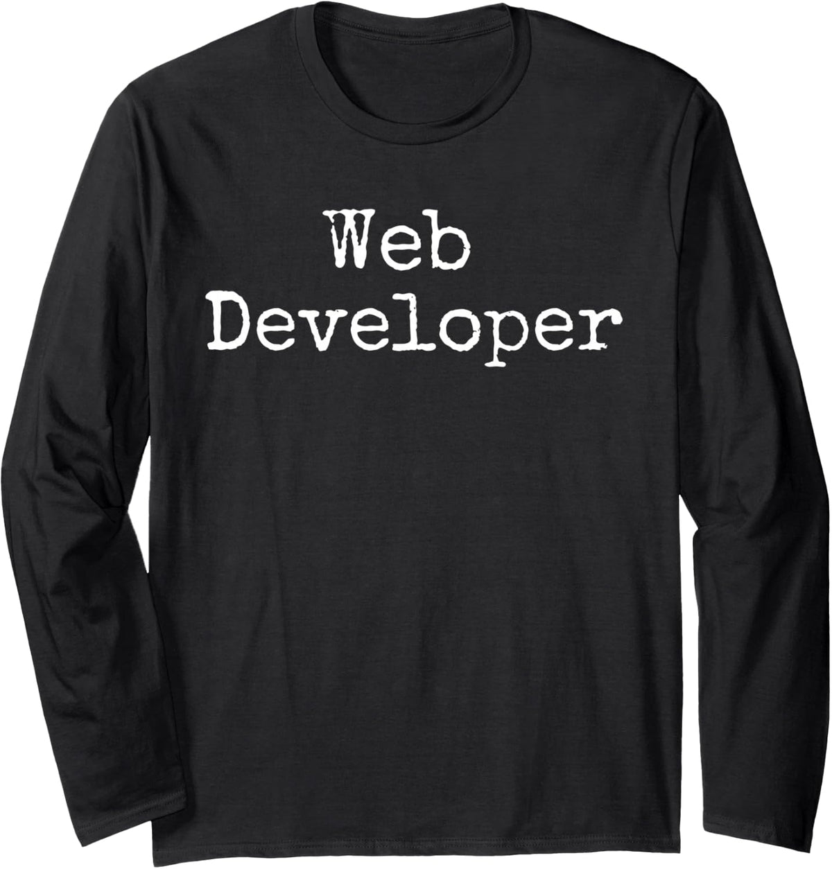 Web Developer Long Sleeve T-Shirt - Adult Unisex Black