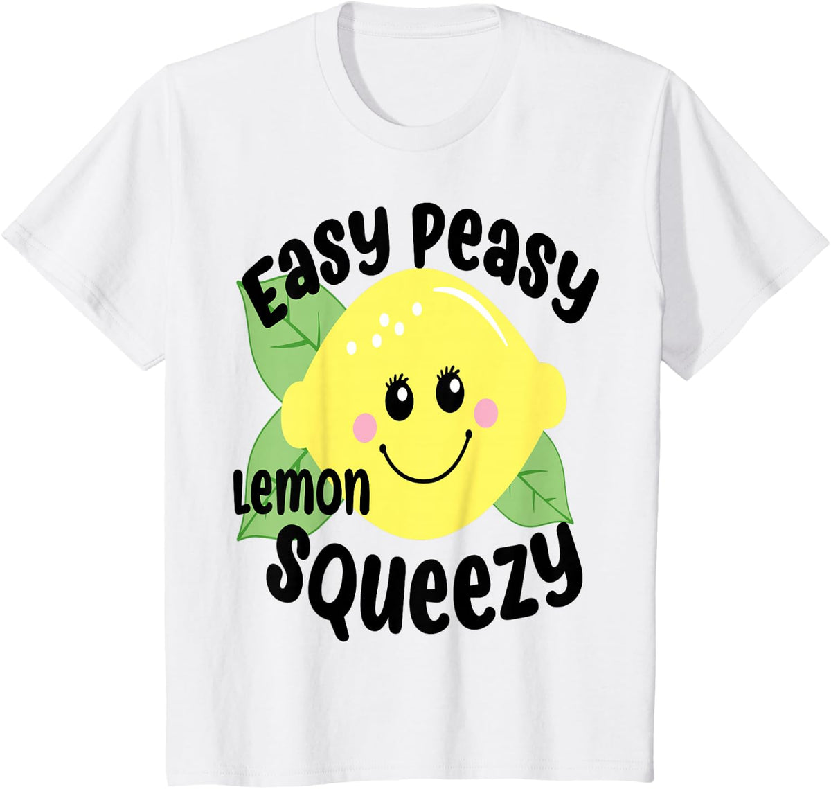 EASY PEASY LEMON SQUEEZY FUN SUMMERTIME LEMONADE LOVER GIFT T-Shirt - White